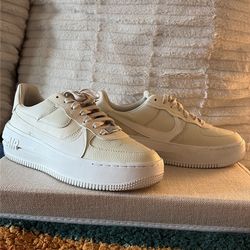 Light Beige Women’s Nike Air Force Ones - 7.5