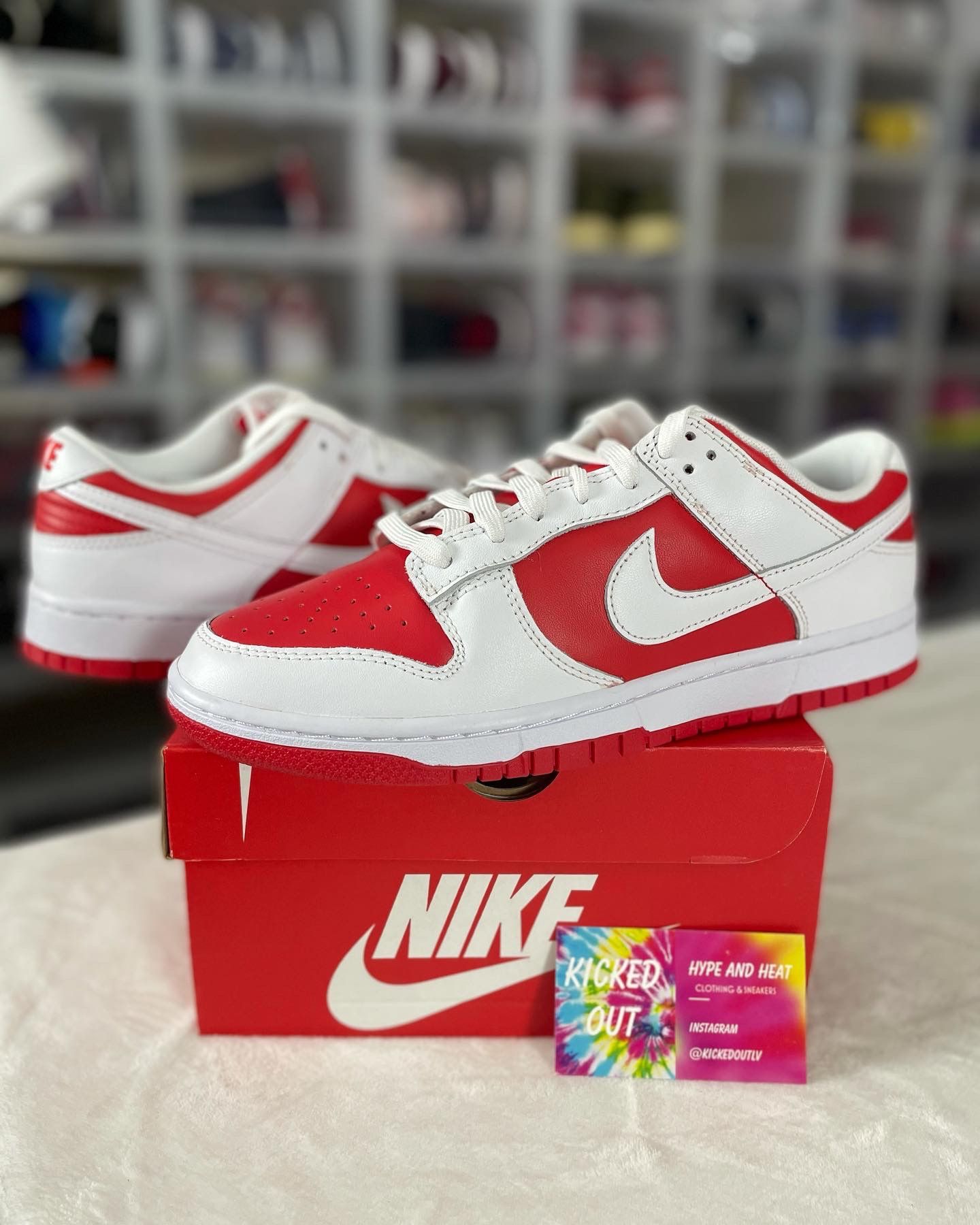 NEW* Nike Dunk Low “Championship Red” Size Men