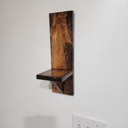 Rustic White Oak Candle Holder