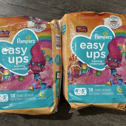 Pampers Easy-Ups Size 4T/5T Pull Ups 18ct for Sale in San Jose