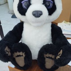 Used 2018 Hasbro Animated Furreal panda Plum