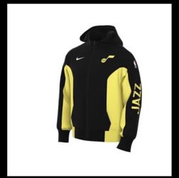 Men's  Black Utah Jazz 2023/24 Authentic Showtime Full-Zip Hoodie