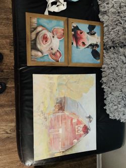 Wall decor and pillows