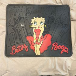 Betty Boop Rubber Mat 16.5” Wide 13.5 Tall