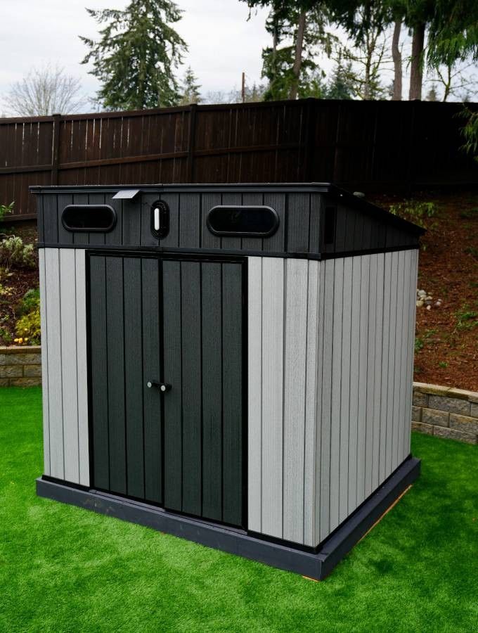 8x7-ft. Outdoor Shed with Pent Roof