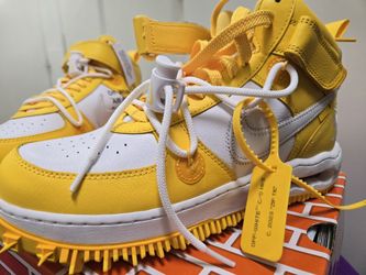 Nike Air Force 1 Mid SP Off-White Men's Varsity Maize