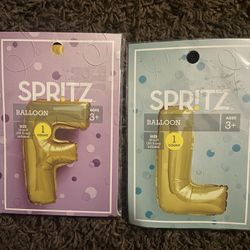 Foil Balloon Letter F & L