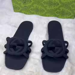 Black Gucci Sandals
