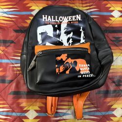 Halloween The Curse of Michael Myers Mini Black Orange Backpack Bioworld Horror