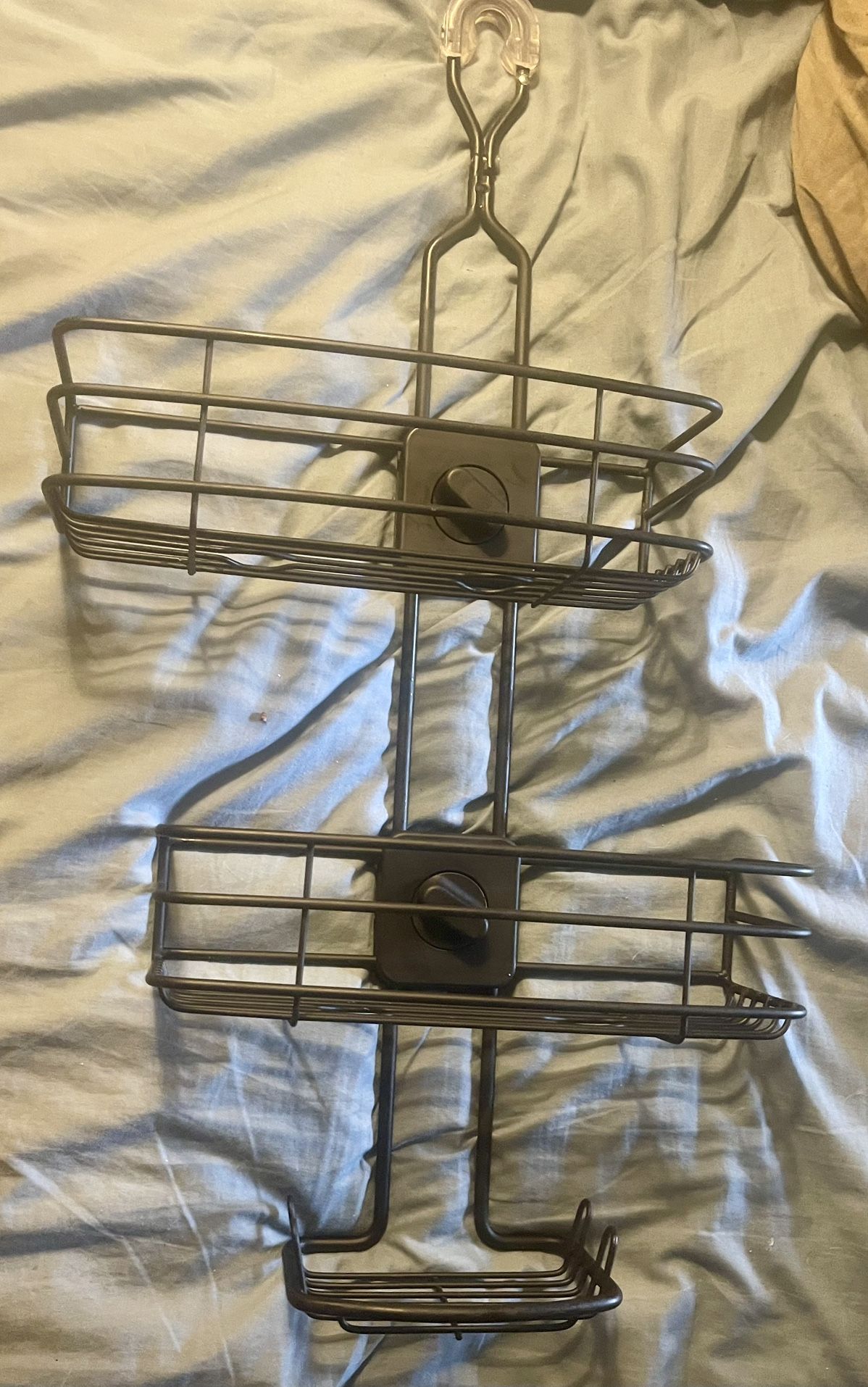 Shower caddy adjustable black
