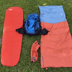 Backpacking Hiking Gear. bundled