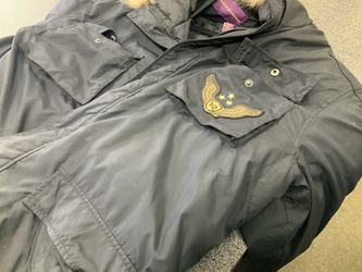 Mens Rocawear furhooded down jkt