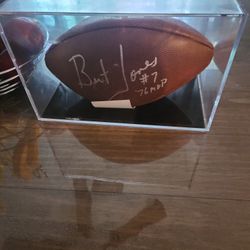 Autographed Football by Burt Jones 