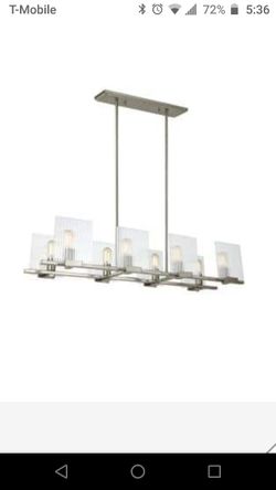 Sea Gull Lighting STOREY 8-LIGHT ISLAND CHANDELIER

