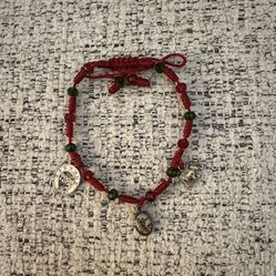 Red and Green Charm Bracelet