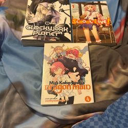 Clockwork Planet Manga  Vol 1 , School Live Vol 1 And Frangin Maid Vol 4