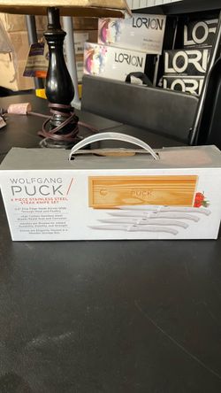 Wolfgang Puck 4-Piece Stainless Steel Steak Knife Set