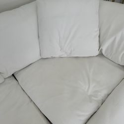 Nixon White Fabric 5 Piece Modular Sectional
