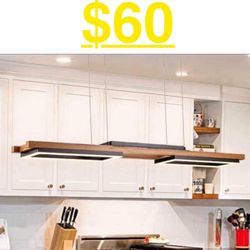 EDISLIVE Iris 3-Light Integrated LED Linear Chandelier Kitchen Island Pendant with Wood Accents 