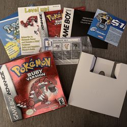Pokemon Ruby Box Plus Inserts Only, No Game