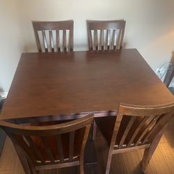 Dining table and chairs