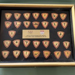 Set Of 30 Commemorative Seoul Olympic Pins USA