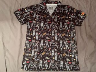 Chicago White Sox MLB 2005 World Series Graphic Buttoned Shirt; Men’s M