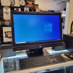 VERY FAST HP EliteOne Quad Core I7 All In One Computer Windows 10 Adobe MS Office