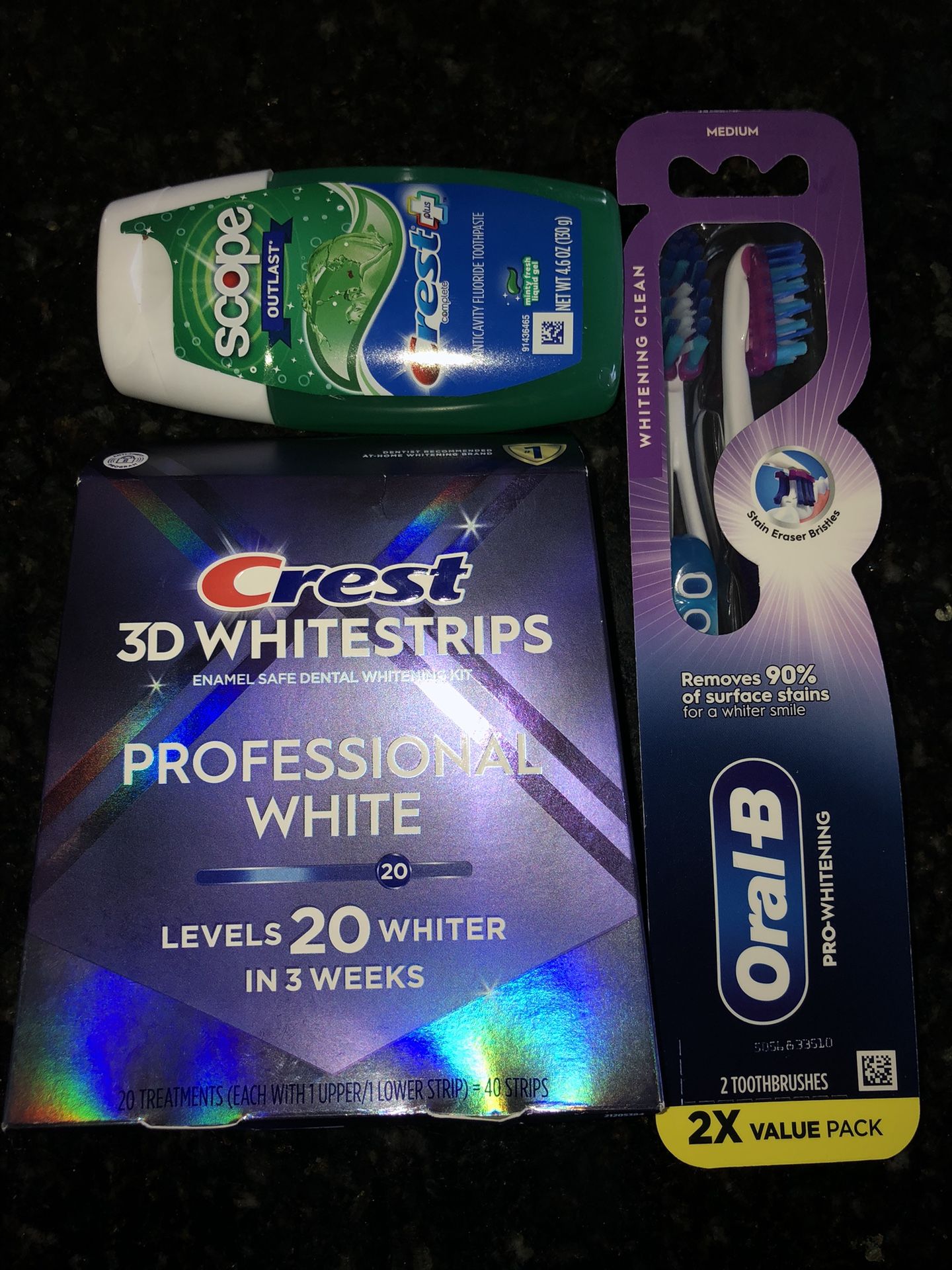 CREST WHITE STRIP COMBO