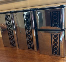 Vintage Aluminum Canister Set
