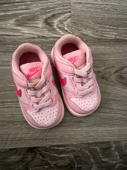 PINK NIKE DUNK LOW TODDLER SNEAKERS.