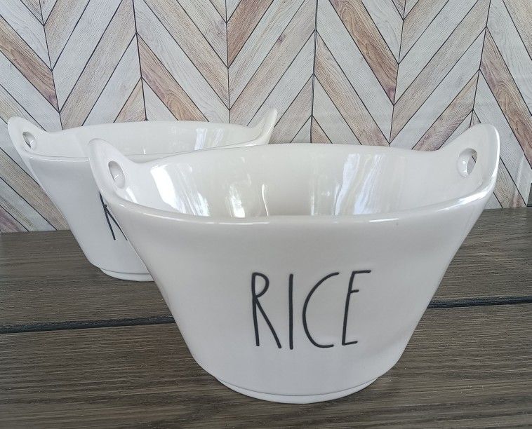 Set Of 2 Rae Dunn "Rice" Bowls ✨$15 For BOTH✨