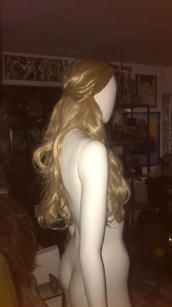 Blonde stylized wig