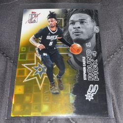 Stephon Castle Gold Pandora Refractor (Topps NBA Signature Class 2025/26)
