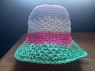 Molo kids striped straw hat with tags