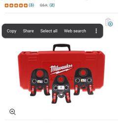 Milwaukee M18 Black Iron Press Jaw Kit (1/2"-1")