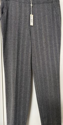NWT Max Studio Womens Gray Plaid Check Tweed Wide Leg Trousers Pants XL MSRP $94