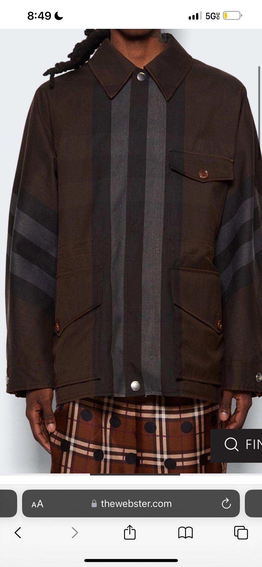 DARK BIRCH BURBERRY JACKET!!!!