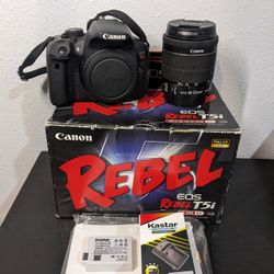 Canon EOS Rebel T5i Camera + Lens