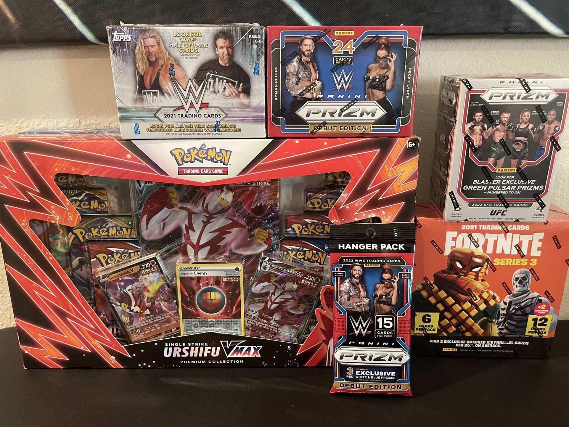 Sealed Pokémon/UFC/WWE Wrestling Wax Boxes/Packs For Sale - Panini Topps