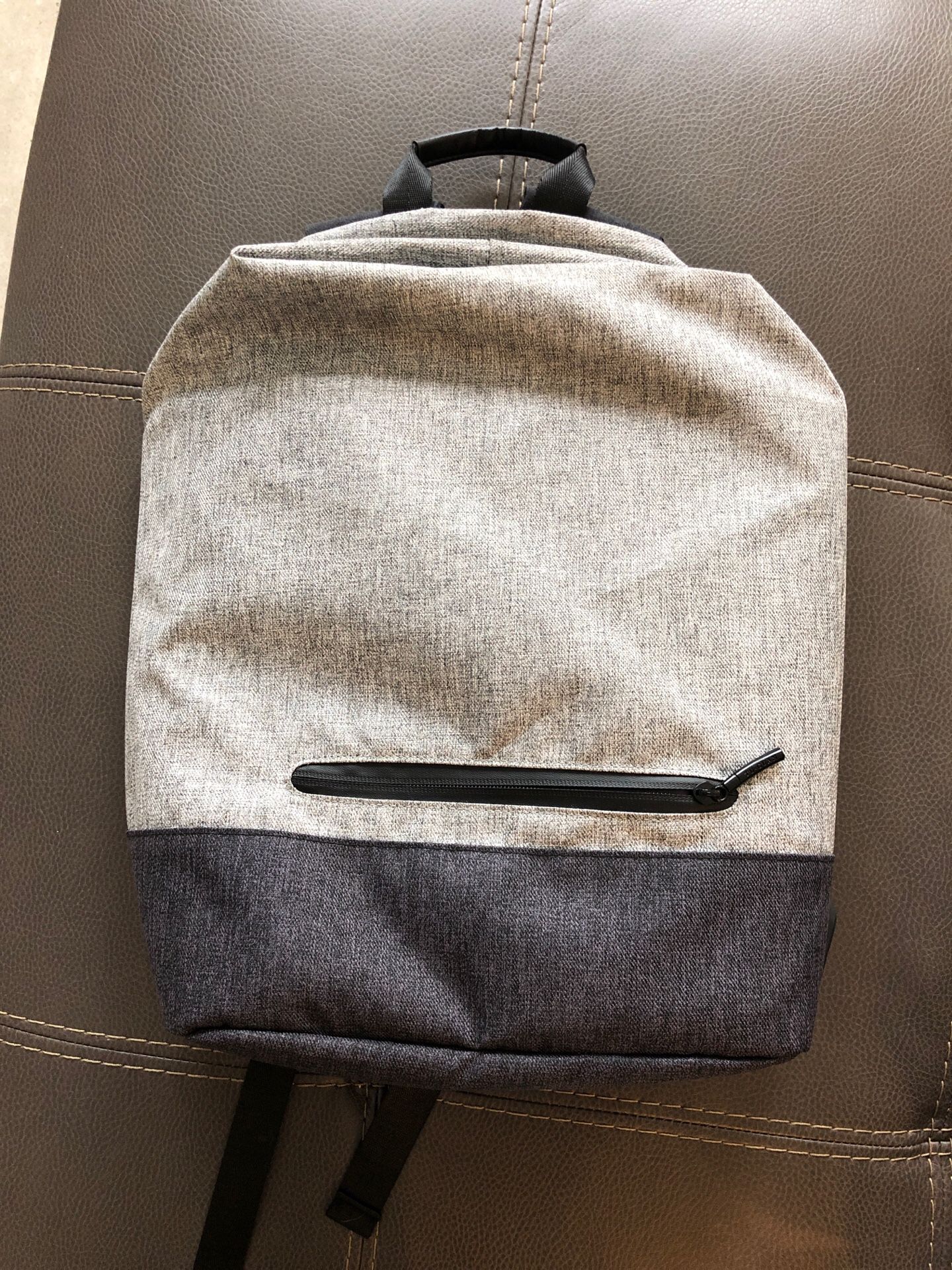 Gray Laptop Computer backpack.