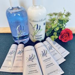 Crabtree & Evelyn Bath Gel / Lotion and Hand Therapy Bundle - Lavender