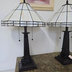 Tiffany style lamps set