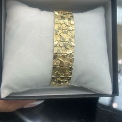 Nugget Bracelet Men’s 10K
