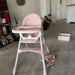 Pink High Chair 5 In 1
