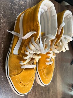 Vans SK8-Hi Yellow Suede High-Top Sneakers