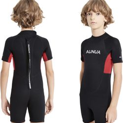 AUNUA Kids 3mm Wetsuits Premium Neoprene Youth's Swim Suits