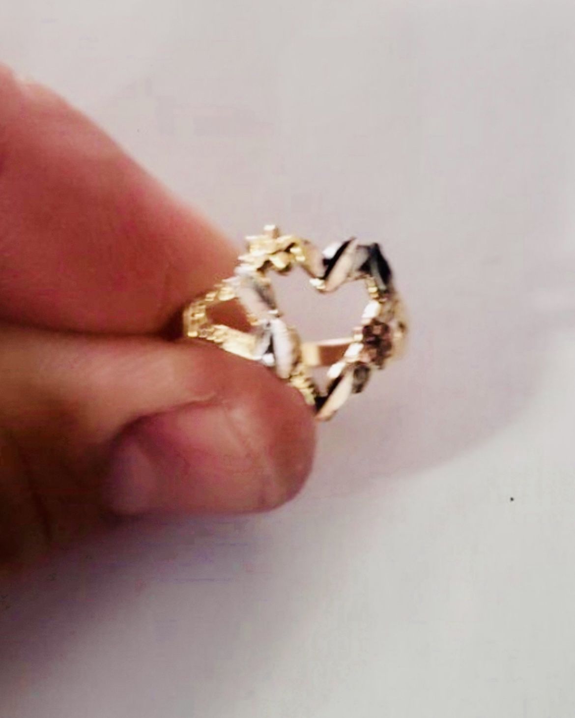 10K Solid Gold Ring For Wedding Size 7