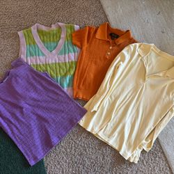 4 spring tops - sold all as a pack