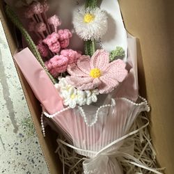 Crochet flower bouquet